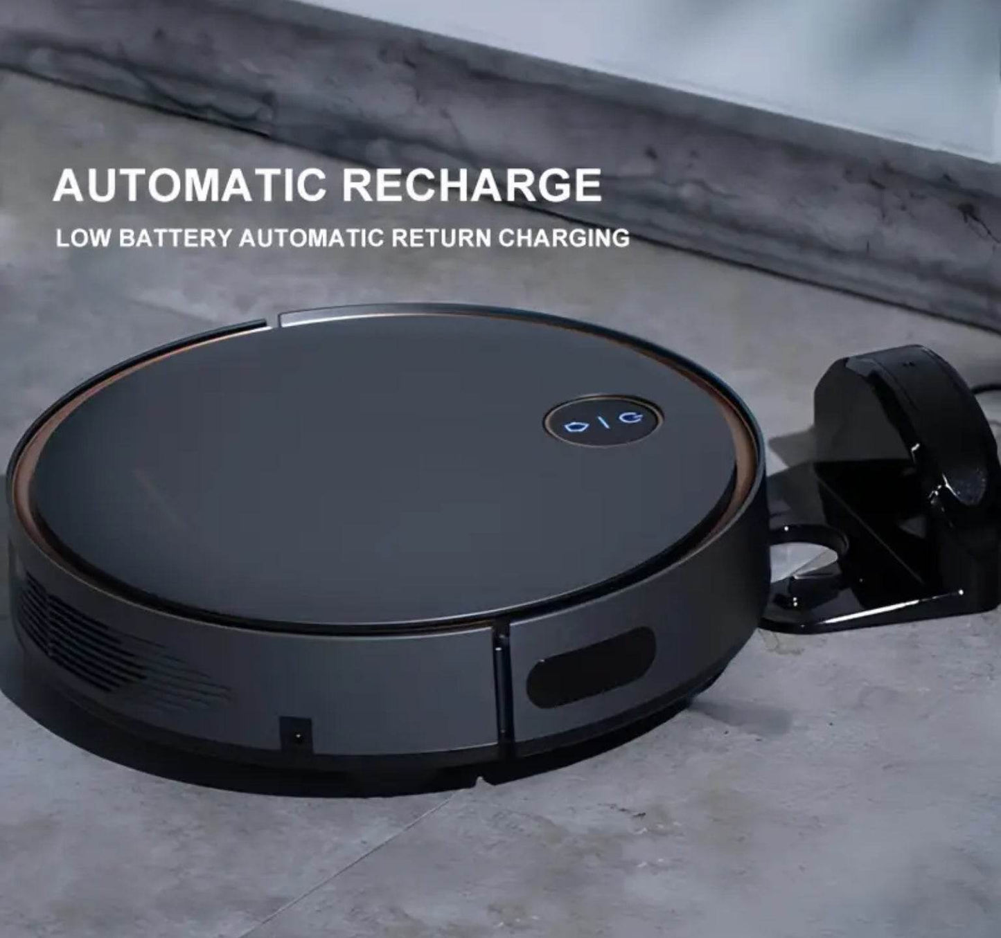 2-in-1 Robot Vacuum Cleaner Self-Charging Robotic Vacuums For Pet Hair Hard Floors Low Pile Carpets (US)