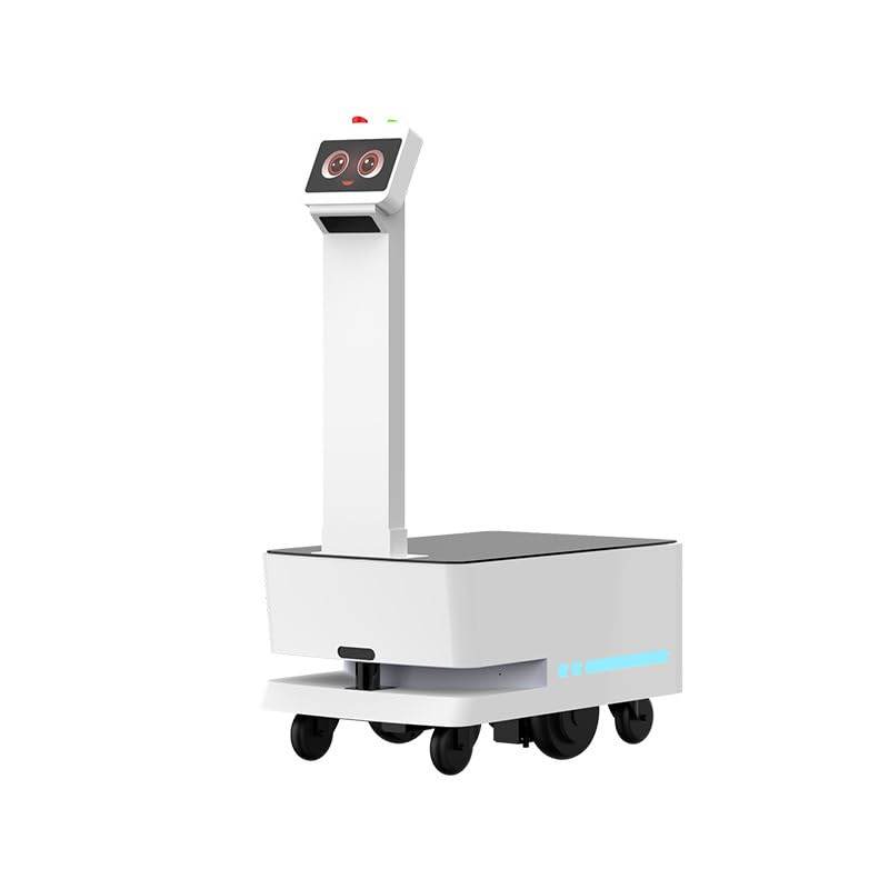 Autonomous Obstacle Avoidance Robot, Trackless Robot, Self-Driving Robot, Factory Transport Robot, Intelligent Delivery Robot, with LCD Display, Small Loading & Unloading Scale