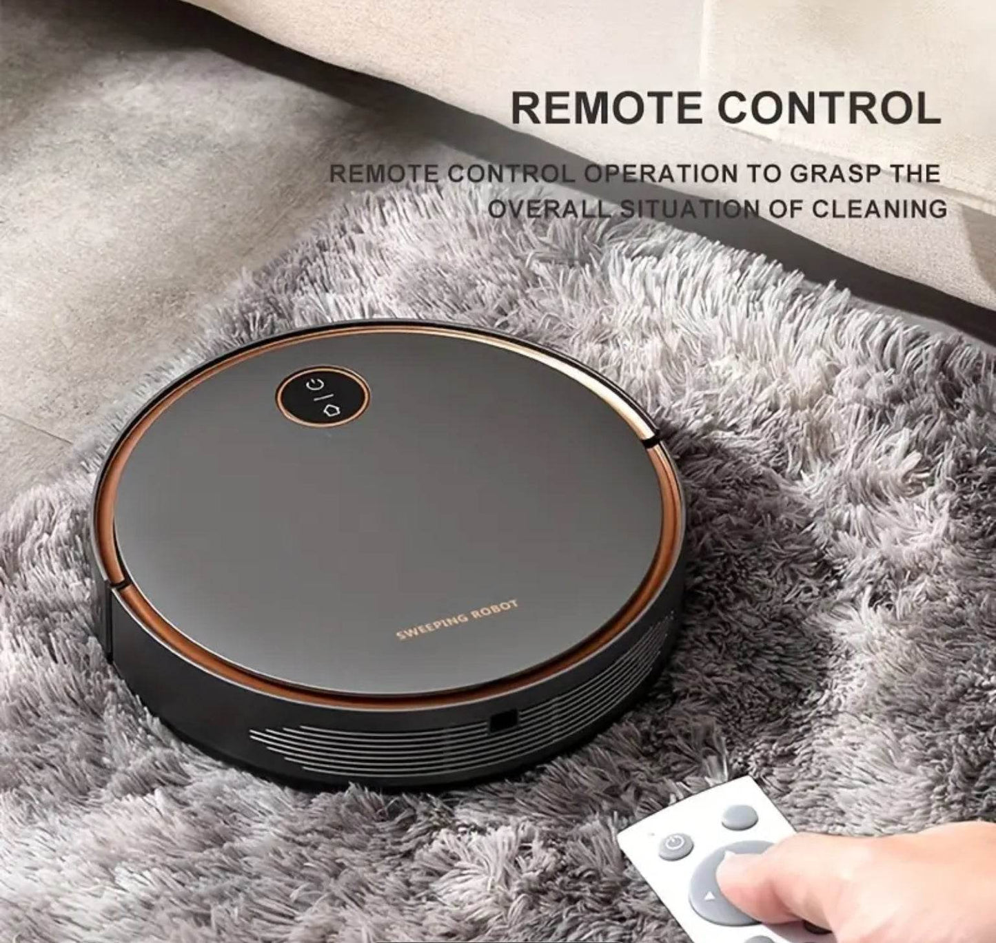 2-in-1 Robot Vacuum Cleaner Self-Charging Robotic Vacuums For Pet Hair Hard Floors Low Pile Carpets (US)