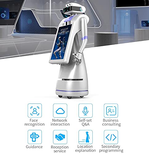 Aobo Human Size Service Robot, Hotel Reception Robot, Artificial Intelligence Robot, Used for Public Areas of Hotel Shopping malls, Automatic Driving, Guidance and Voice Explanation