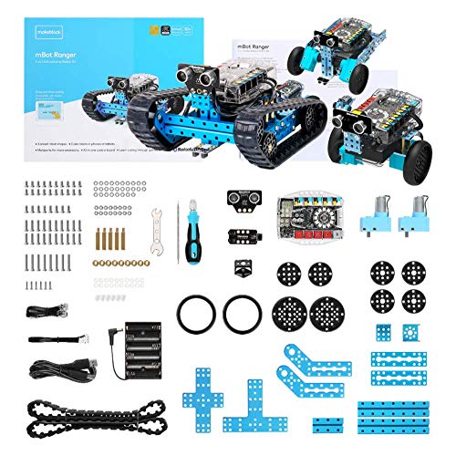 Makeblock mBot Ranger 3 in 1 Robot Kit with Coding Box, Robotics Coding Kit for Kids to Learn Scratch & Arduino Programming, STEM Educational Building Toys Gift for Kids Ages 10+