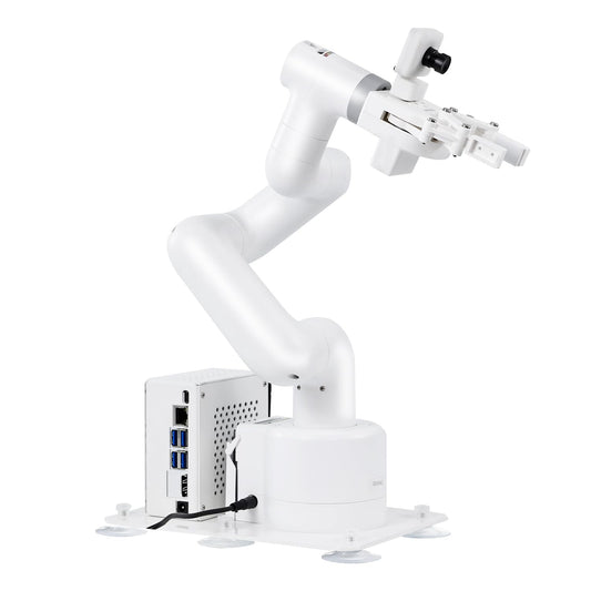 Yahboom Jetson Nano 4GB Collaborative Robot Arm Programmable ROS OpenCV for Mechanical Engineers, 7Dof with Adaptive Gripper With Nano 4gb