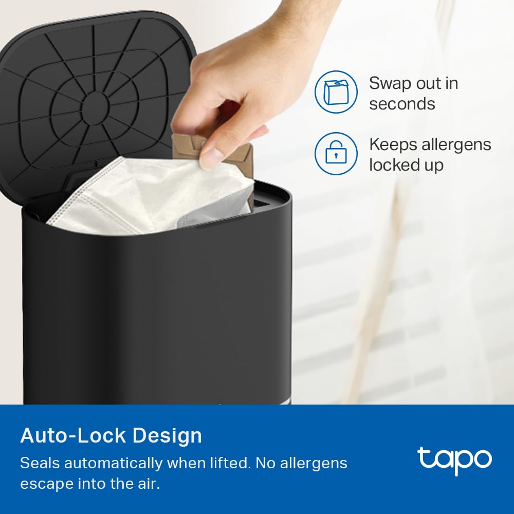 Tapo LiDAR Smart Navigation Robot Vacuum and Mop with Self-Emptying Dock, 5300Pa Max, 97%+ Dust Pickup Rate, Customizable Cleaning, Self-Charging, Compatible with Alexa & Google Home, RV30 Max Plus