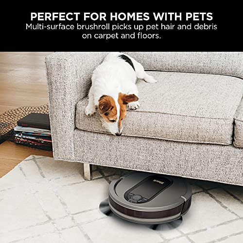 Shark Robot Vacuum & Mop Combo, PowerDetect NeverTouch, Self-Emptying & Self-Refilling, 60-Day Debris Capacity, 30-Day Refill Tank, Pad Dry, 5 Intelligent PowerDetect Cleaning Technologies, RV2820YE