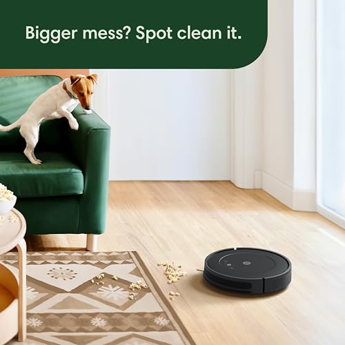 iRobot Roomba Vac Robot Vacuum (Q0120) - Easy to use, Power-Lifting Suction, Multi-Surface Cleaning, Smart Navigation Cleans in Neat Rows, Self-Charging, Alexa