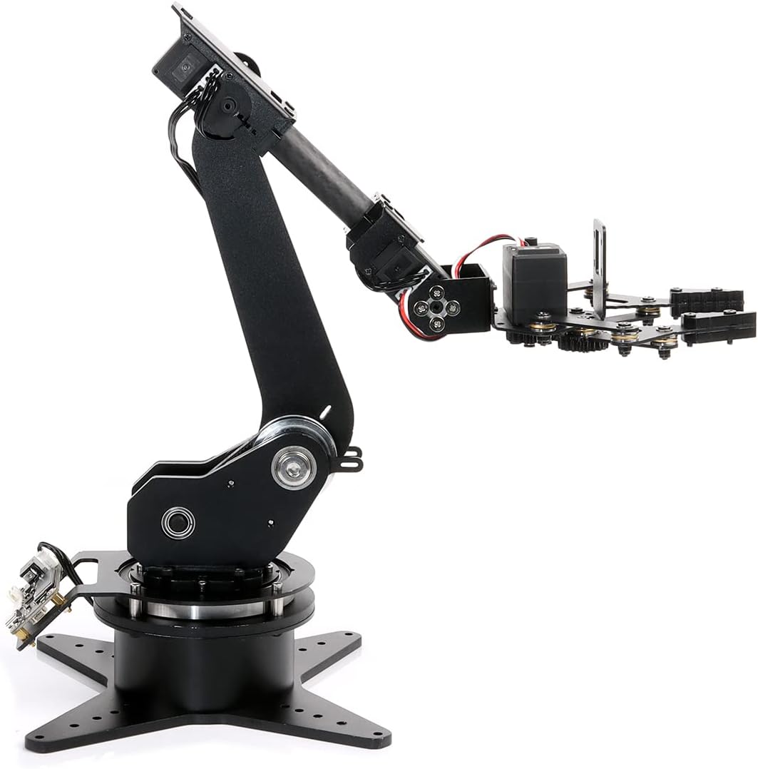 Waveshare Robotic Arm Kit, Desktop Robotic Kit, High-Torque Serial Bus Servo, Based On ESP32, 5-DOF, Supports Wireless Control Default Title