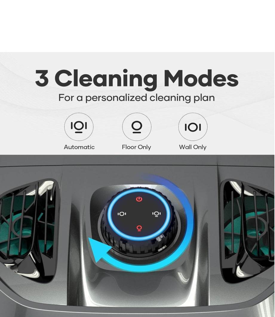 AIPER Seagull Pro Cordless Robotic Pool Cleaner, WavePath Navigation, Wall-Climbing, Quad-Motor, 150 mins Runtime for Inground Pools up to 1,600 sq.ft