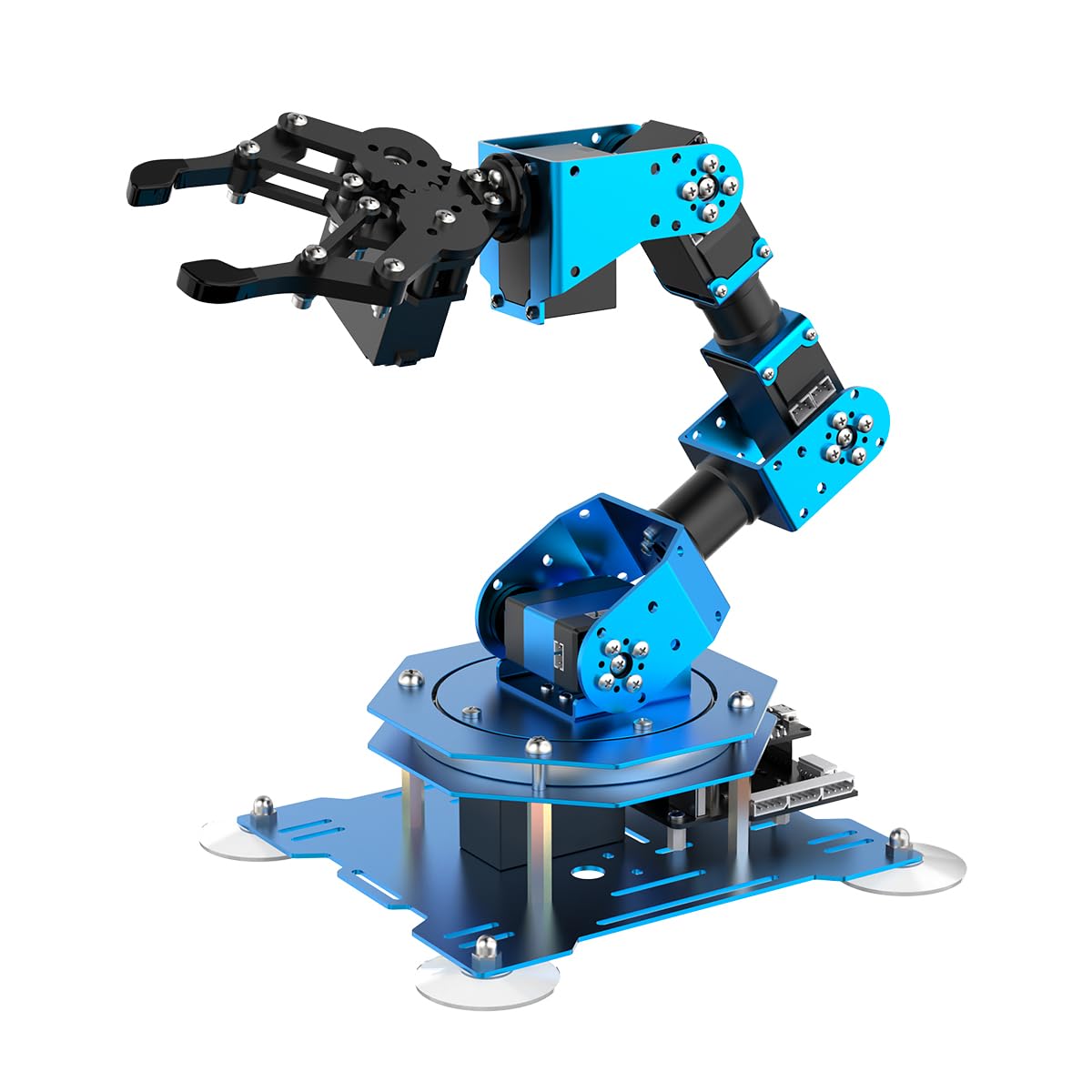 Robotic Arm for Arduino Coding Programming 6DOF Hiwonder-xArm1S STEM Educational Building Robot Arm Kits, 6 AXIS Full Metal Robotic Arm Wireless Handle/PC/App/Mouse Control Learning Robot Hiwonder-xArm1S Assembled