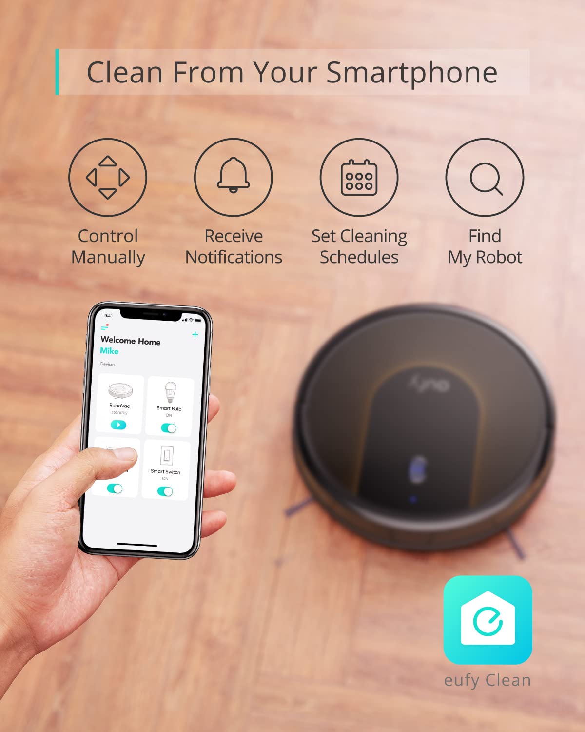 eufy L60 Robot Vacuum with Self Empty Station, Hair Detangling Technology, Up to 60 Days Hands Free Cleaning, 5,000 Pa Suction, Remove Hair, Dust