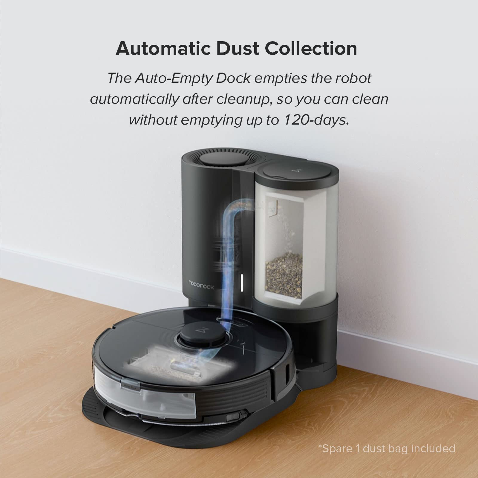 roborock Q5 Pro Robot Vacuum and Mop Combo, 5500Pa Suction, DuoRoller Brush, LiDAR Navigation, Robotic Vacuum Cleaner with 240 min Runtime, Smart No-Go Zone, Perfect for Pet Hair