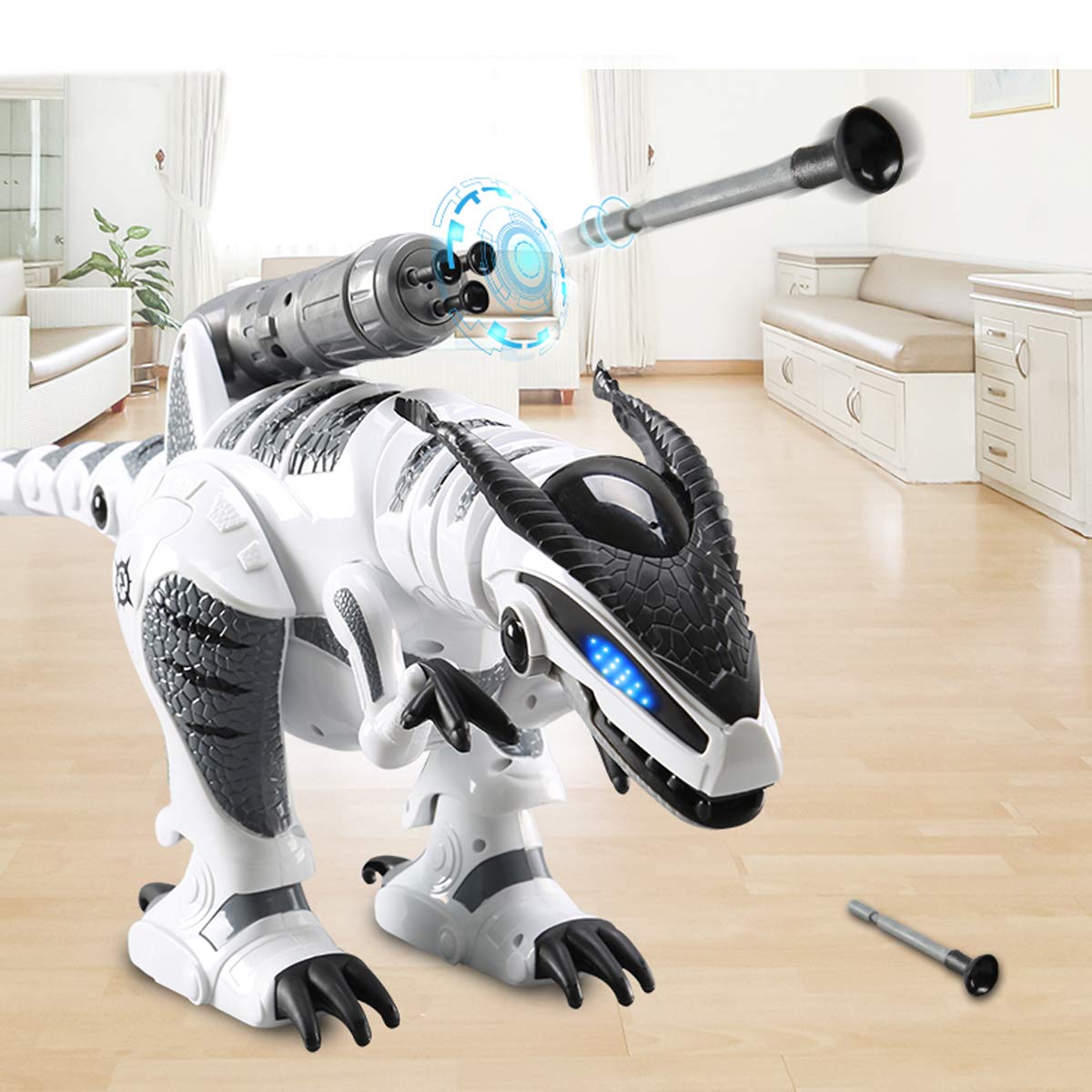 Fistone RC Robot Dinosaur Intelligent Interactive Smart Toy Electronic Remote Controller Robot Walking Dancing Singing with Fight Mode Toys for Kids Boys Girls Age 5 6 7 8 9 10 and Up Year Old