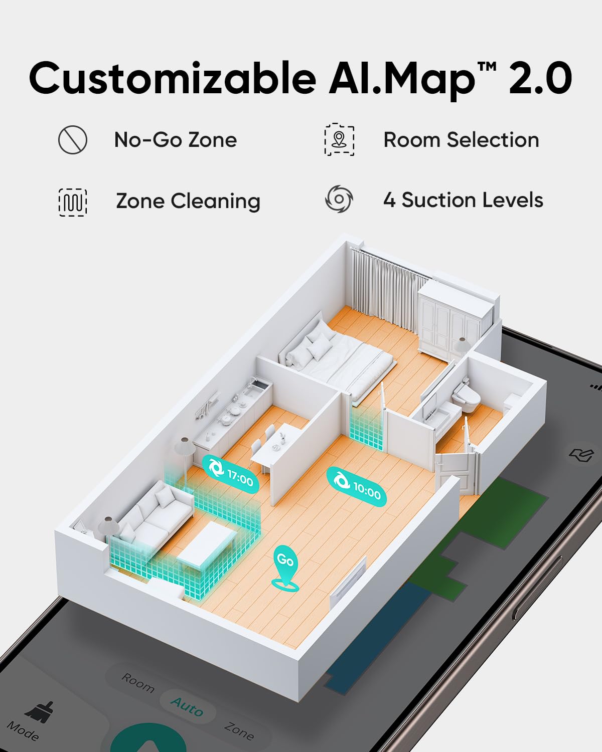 eufy L60 Robot Vacuum, Ultra Strong 5,000 Pa Suction, iPath Laser Navigation, for Deep Floor Cleaning, Ideal for Hair, Hard Floors