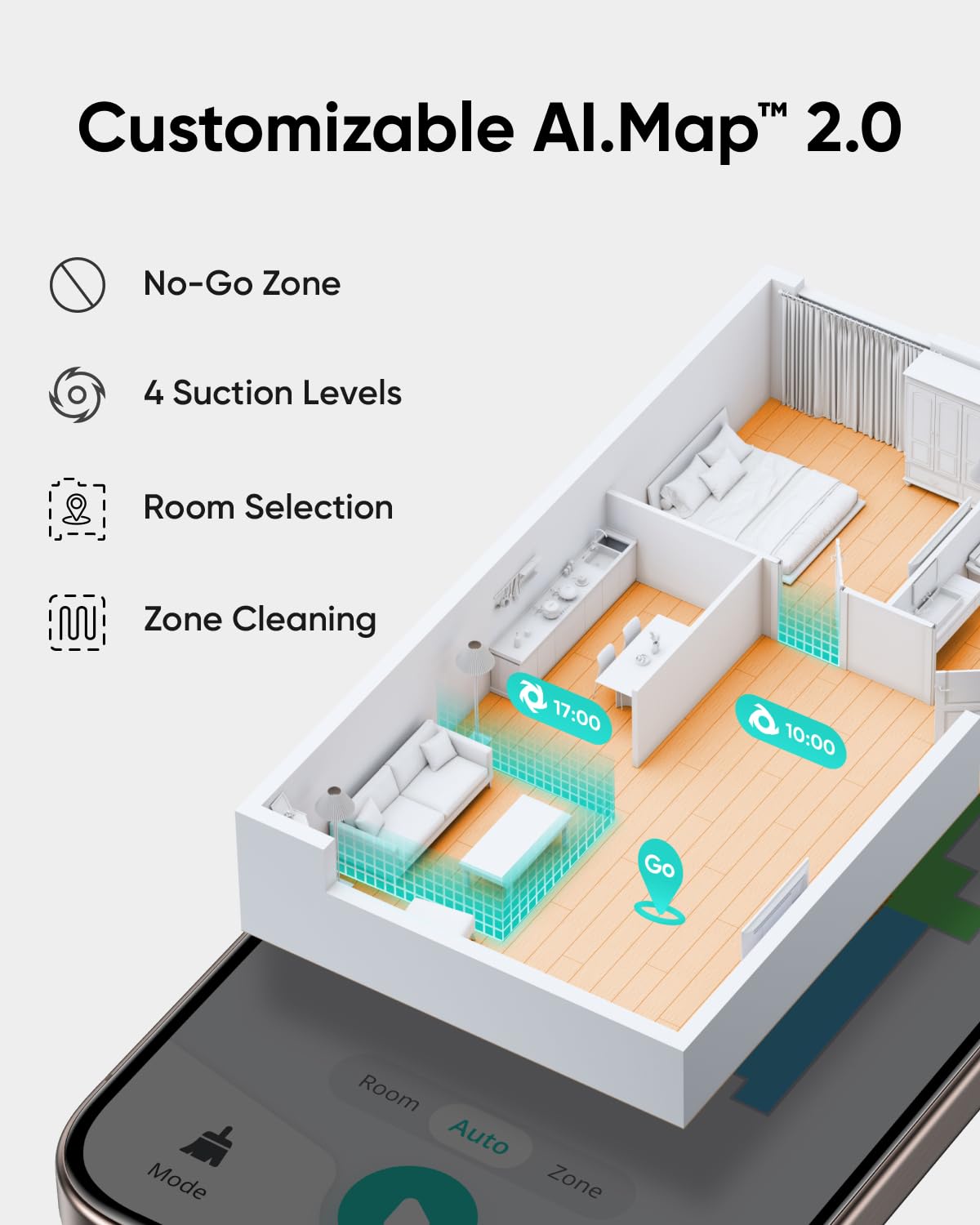 eufy L60 Hybrid Robot Vacuum with Self Empty Station, Hair Detangling Technology, Up to 60 Days of Hands Free Cleaning, Ultra Strong 5,000 Pa Suction to Remove Hair, Dust, Mop Pad