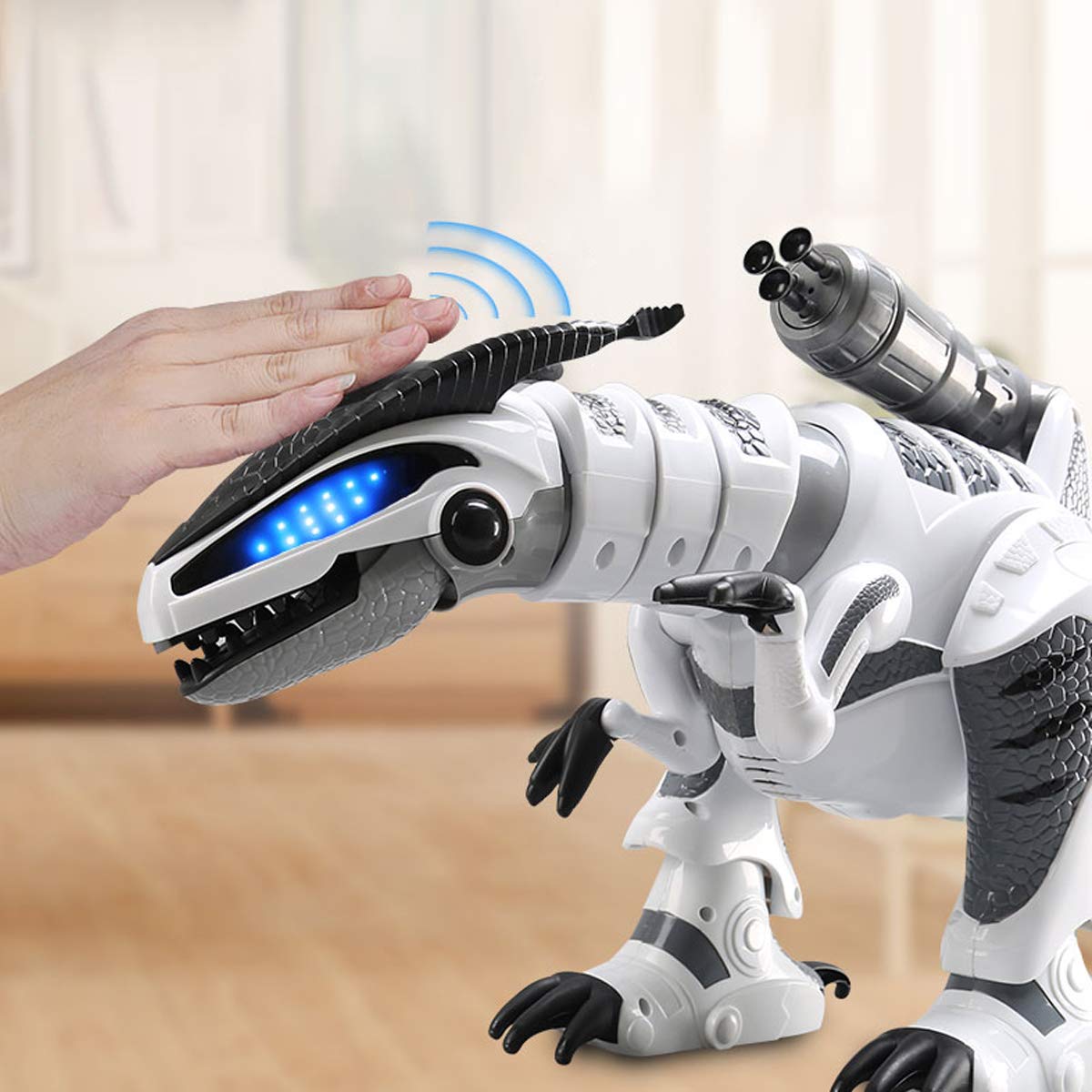 Fistone RC Robot Dinosaur Intelligent Interactive Smart Toy Electronic Remote Controller Robot Walking Dancing Singing with Fight Mode Toys for Kids Boys Girls Age 5 6 7 8 9 10 and Up Year Old