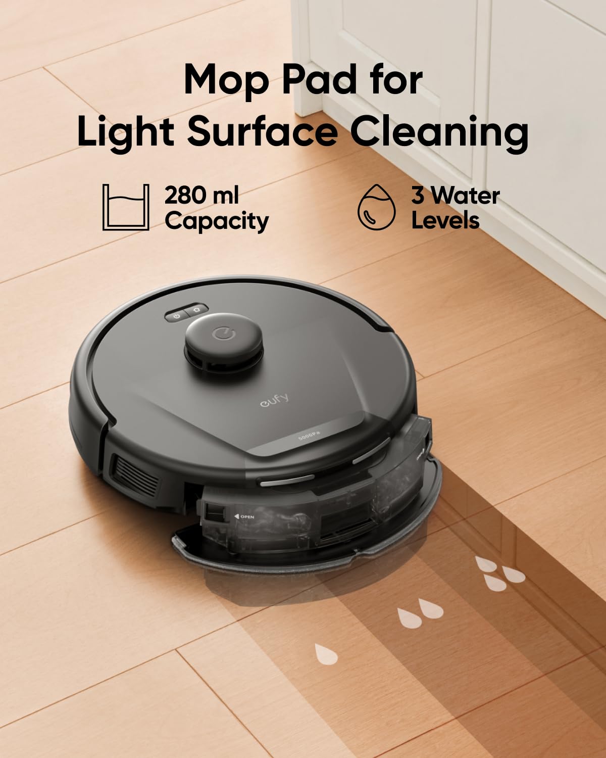 eufy L60 Hybrid Robot Vacuum with Self Empty Station, Hair Detangling Technology, Up to 60 Days of Hands Free Cleaning, Ultra Strong 5,000 Pa Suction to Remove Hair, Dust, Mop Pad