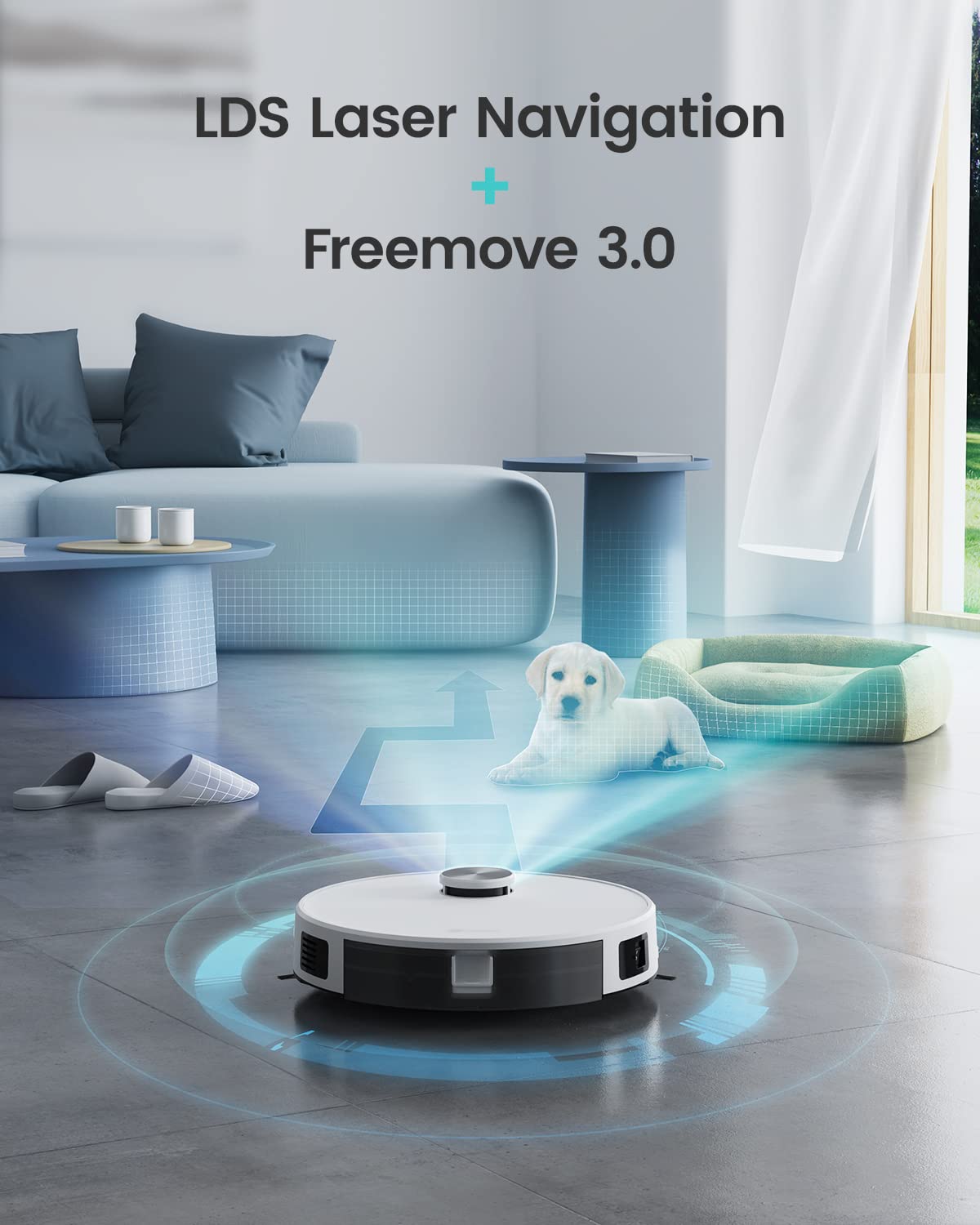 Lefant M210Pro Robot Vacuum Cleaner,Strong Suction,120 Mins Run Time,Wi-Fi Connected,Scheduled Cleaning,Compatible with Alexa,Slim Self-Charging Robotic Vacuum Cleaner for Home,Pet Hair,Hard Floors