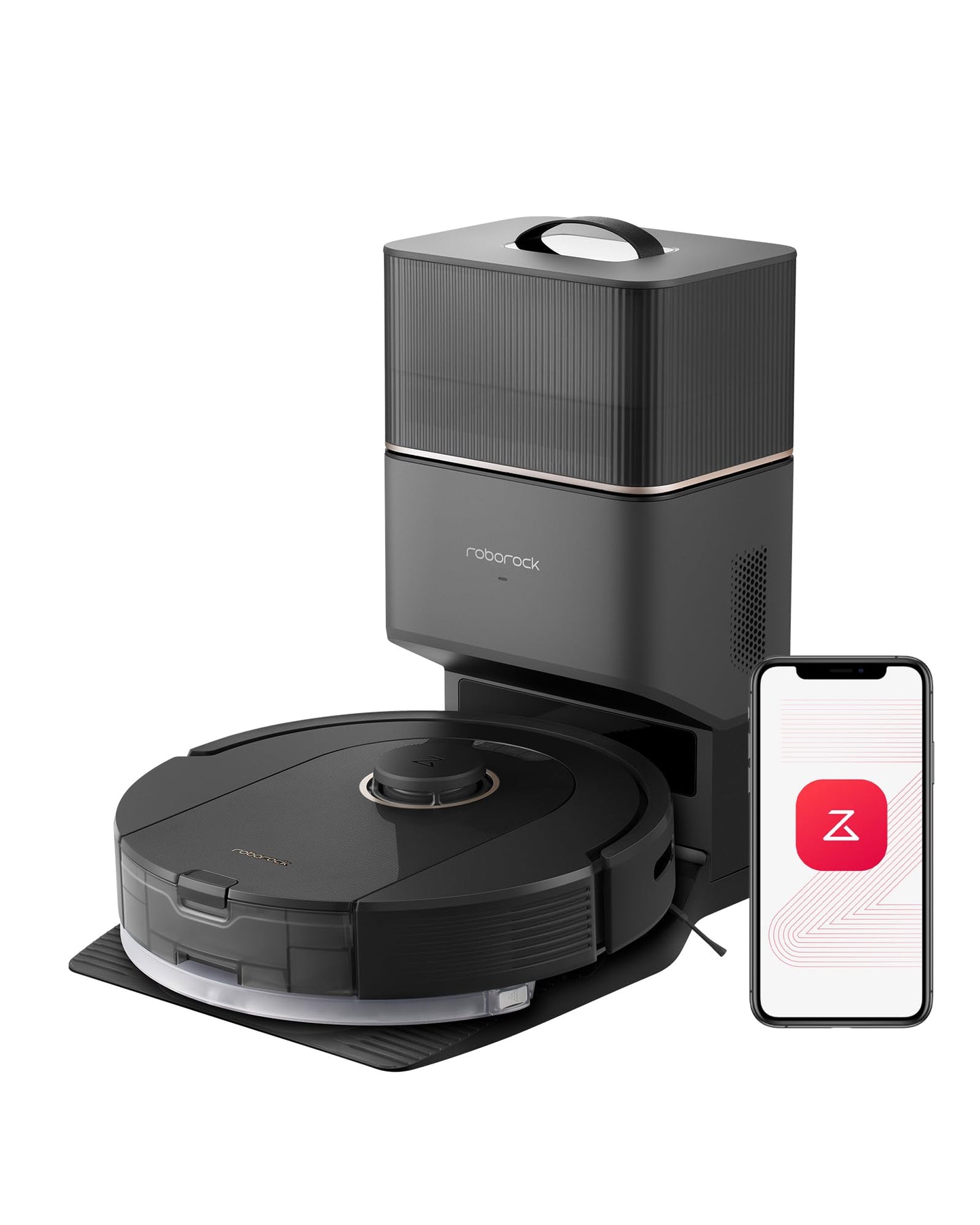 roborock Q5 Pro Robot Vacuum and Mop Combo, 5500Pa Suction, DuoRoller Brush, LiDAR Navigation, Robotic Vacuum Cleaner with 240 min Runtime, Smart No-Go Zone, Perfect for Pet Hair Q5 Pro+