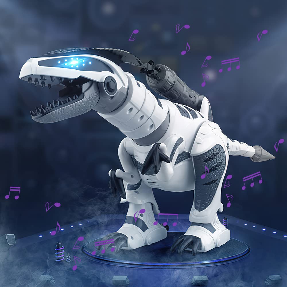 Fistone RC Robot Dinosaur Intelligent Interactive Smart Toy Electronic Remote Controller Robot Walking Dancing Singing with Fight Mode Toys for Kids Boys Girls Age 5 6 7 8 9 10 and Up Year Old