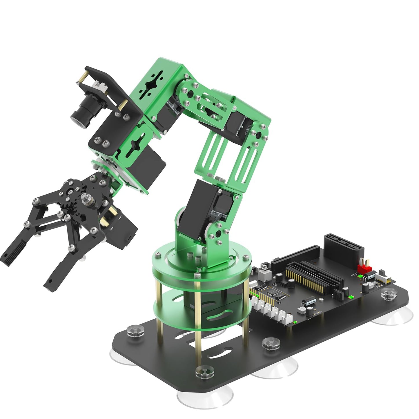 Yahboom Robot Arm Kit 6DOF for Jetson Nano 4GB AI Programmable Electronic DIY Robot Hand Building with Camera for Adults ROS (Nano-DOFBOT Without Nano) RPI-DOFBOT-Pi 5-16GB