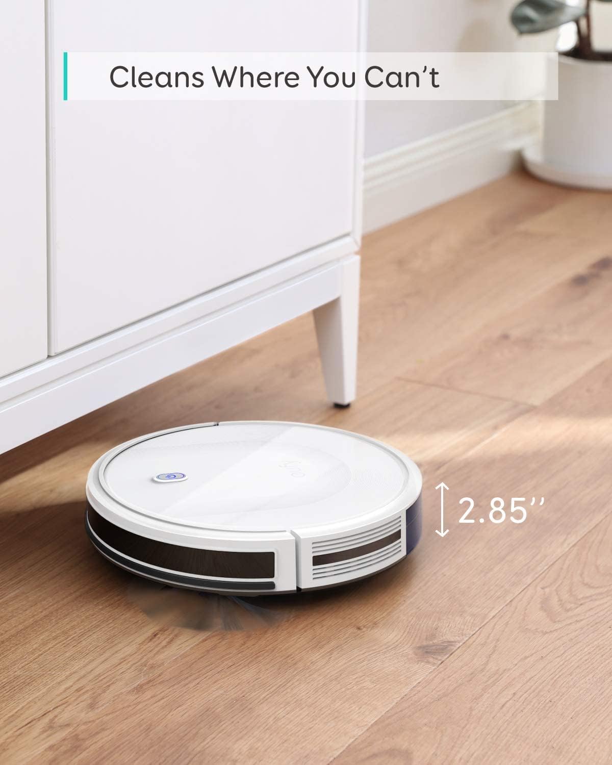 eufy L60 Hybrid Robot Vacuum with Self Empty Station, Hair Detangling Technology, Up to 60 Days of Hands Free Cleaning, Ultra Strong 5,000 Pa Suction to Remove Hair, Dust, Mop Pad