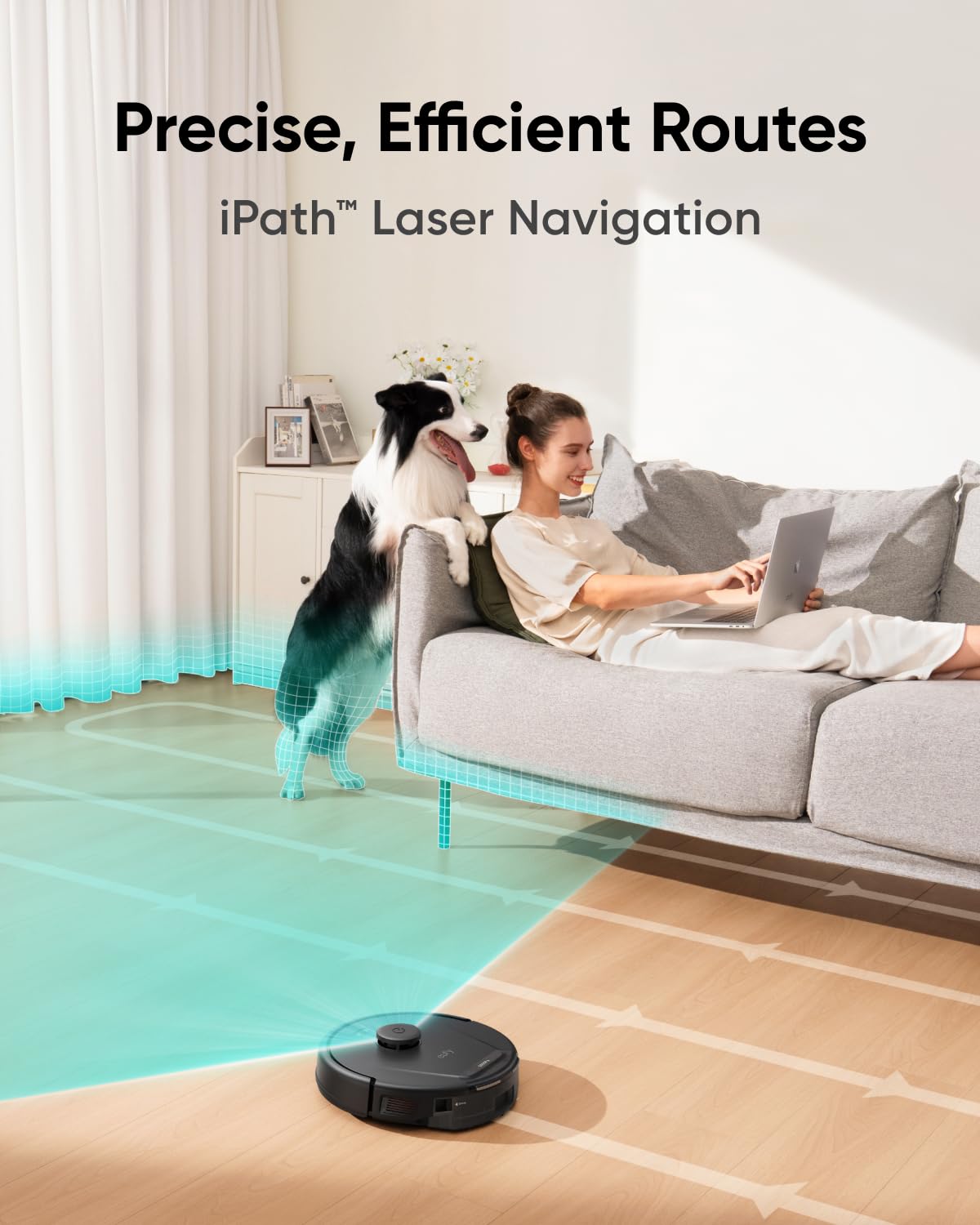 eufy L60 Hybrid Robot Vacuum with Self Empty Station, Hair Detangling Technology, Up to 60 Days of Hands Free Cleaning, Ultra Strong 5,000 Pa Suction to Remove Hair, Dust, Mop Pad