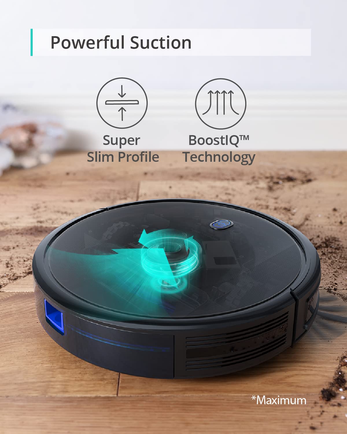 eufy Robot Vacuum Omni C20, Robot Vacuum and Mop Combo, Self Emptying, Auto Mop Washing and Auto Drying for hands-free cleaning, 3.35-Inch Ultra-Slim Body, 7000 Pa Powerful Suction, All-in-One Station