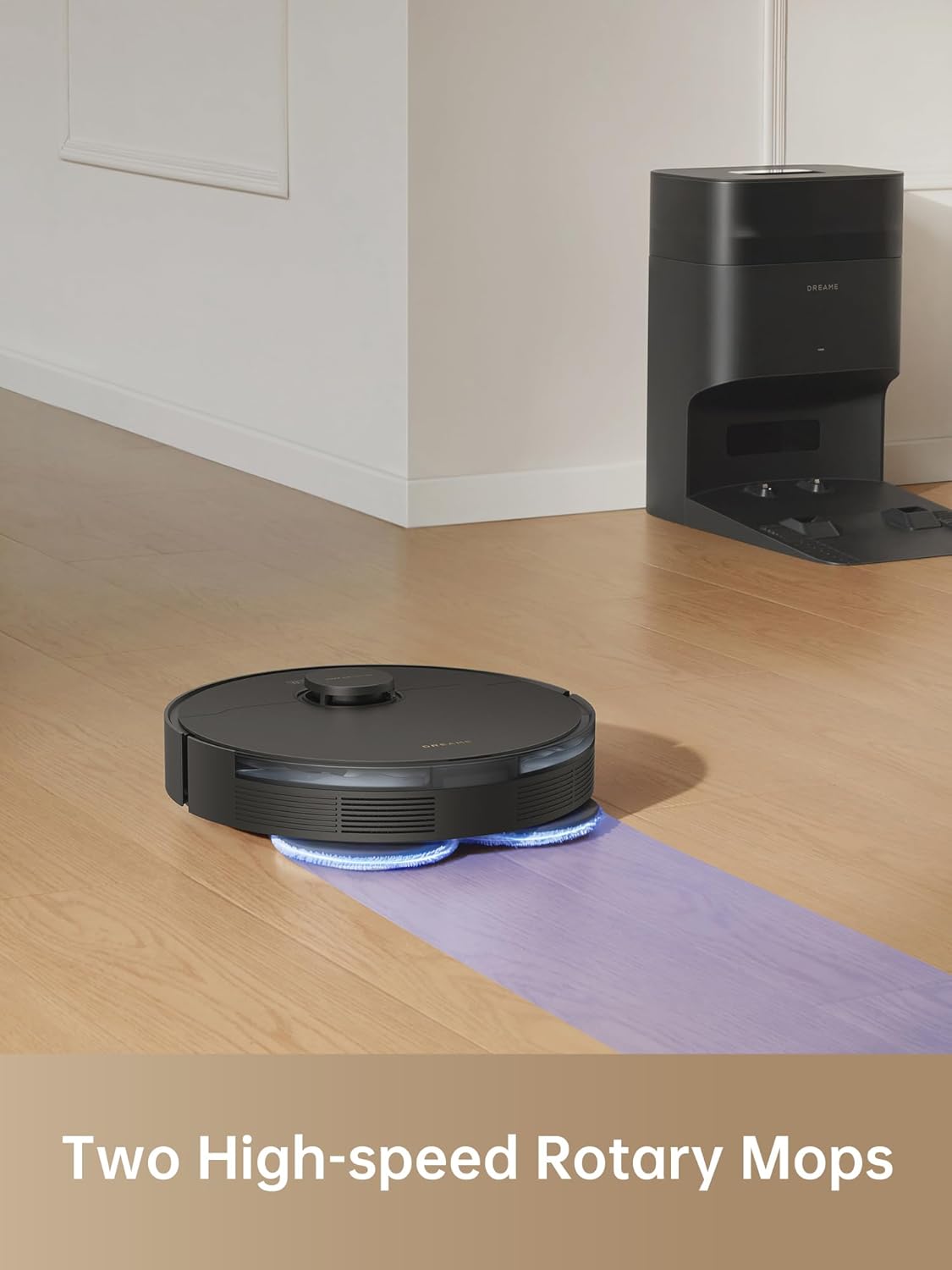 dreame L10s Plus Self-Empty Robot Vacuum and Mop Combo, Hands-Free up to 90-Days of Dust, 7000Pa Suction, DuoScrub Mopping, 7mm Auto Lifting Mop, Auto-Empty Ideal for Pet Hair, Hard Floor and Carpet