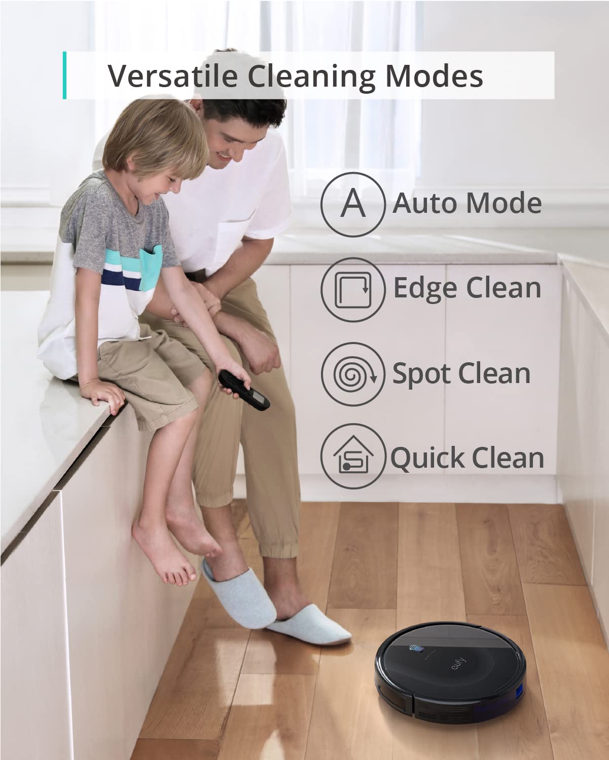 eufy Robot Vacuum Omni C20, Robot Vacuum and Mop Combo, Self Emptying, Auto Mop Washing and Auto Drying for hands-free cleaning, 3.35-Inch Ultra-Slim Body, 7000 Pa Powerful Suction, All-in-One Station