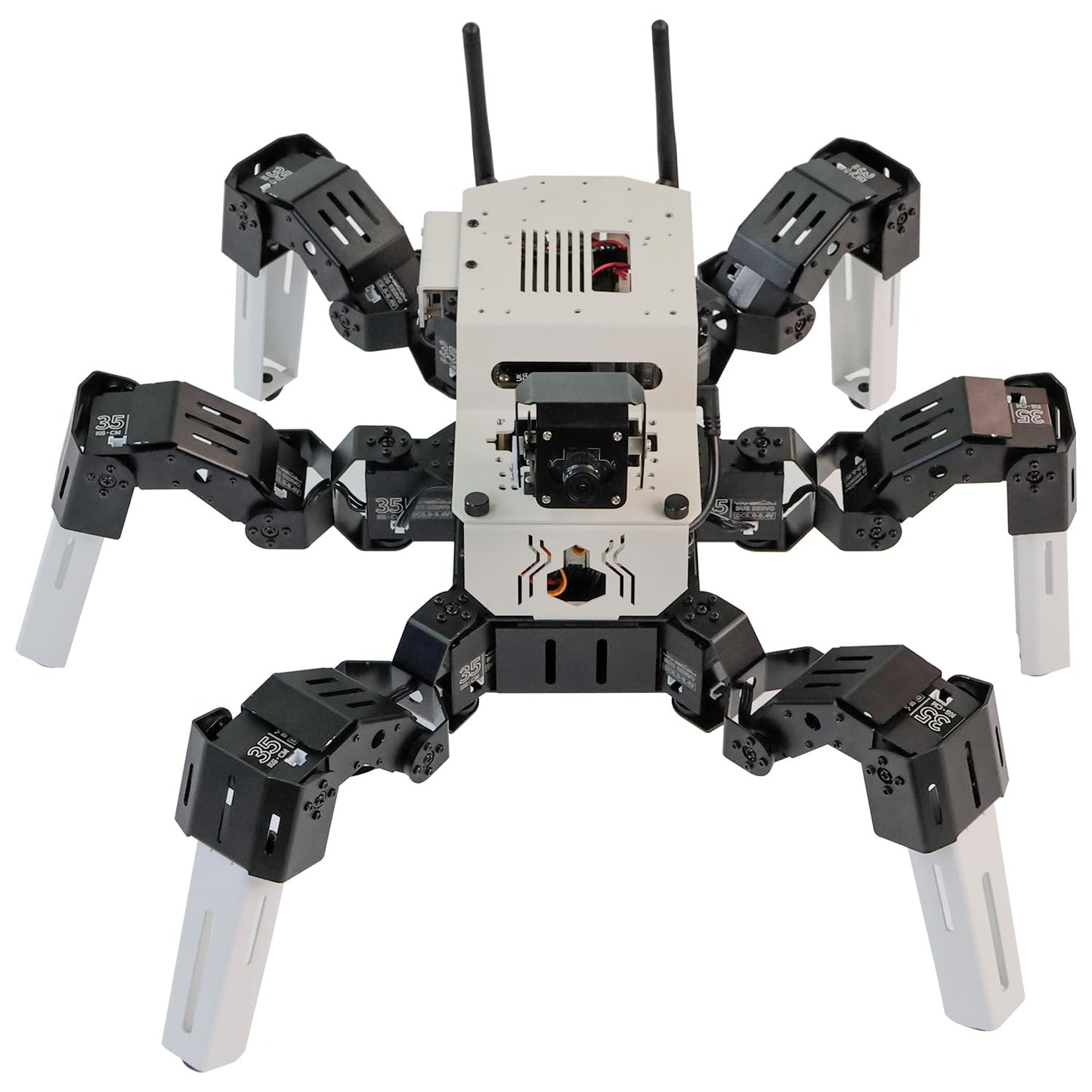 Yahboom Programmable DIY AI Hexapod Robotic MUTO S2 for NVIDIA Jetson Nano 18DOF Spider Robots ROS Electronics Projects (MUTO S2 with Jetson Nano) Muto S2 without Jetson Nano