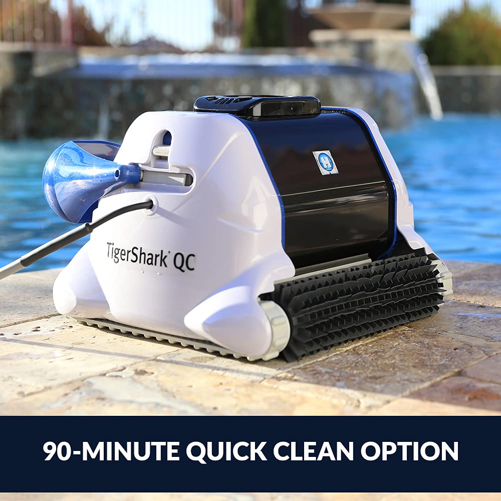 Hayward W3RC9990CUB TigerShark QC Robotic Pool Cleaner with Quick Clean for In-Ground Pools up to 20 x 40 ft. (Automatic Pool Vacuum)