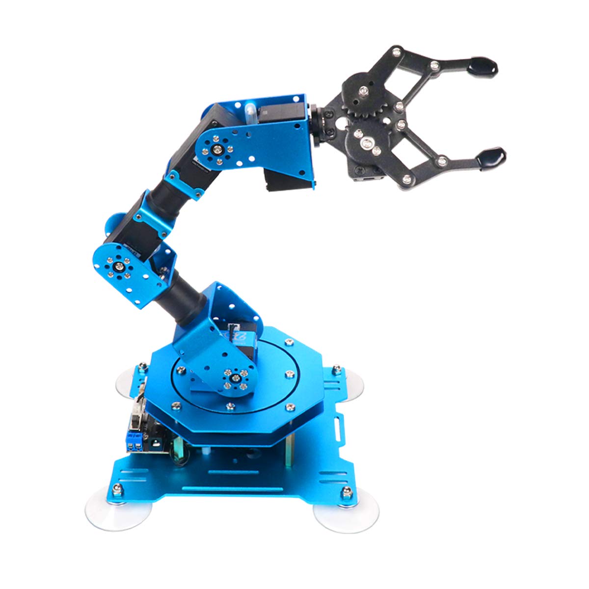 Robotic Arm for Arduino Coding Programming 6DOF Hiwonder-xArm1S STEM Educational Building Robot Arm Kits, 6 AXIS Full Metal Robotic Arm Wireless Handle/PC/App/Mouse Control Learning Robot Hiwonder-xArm1S