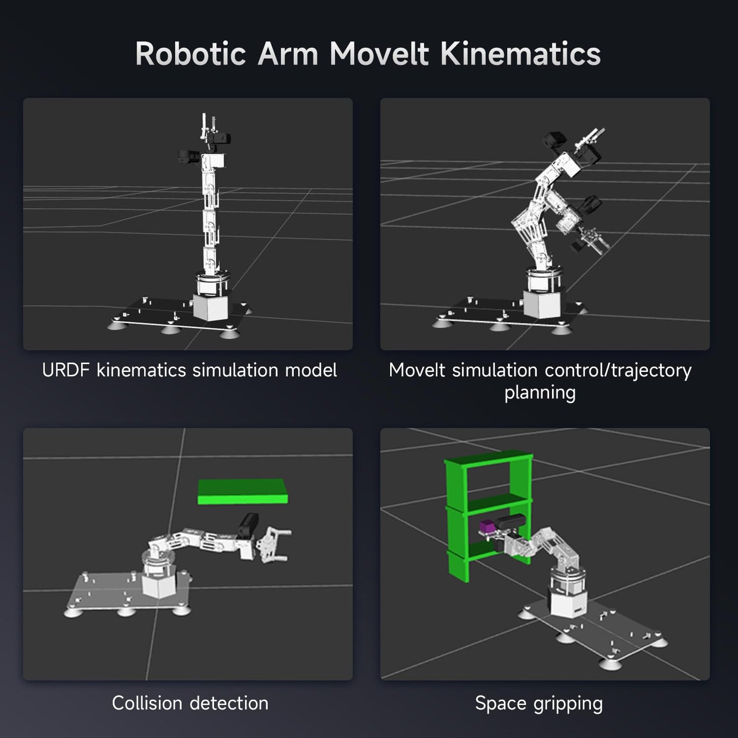 Yahboom 6DOF Program Robotic Arm Kit 3D Adaptive Gripping, 3D Automatic Recognition for Mechanical Engineers Python (Ultimate-Nano 4GB)