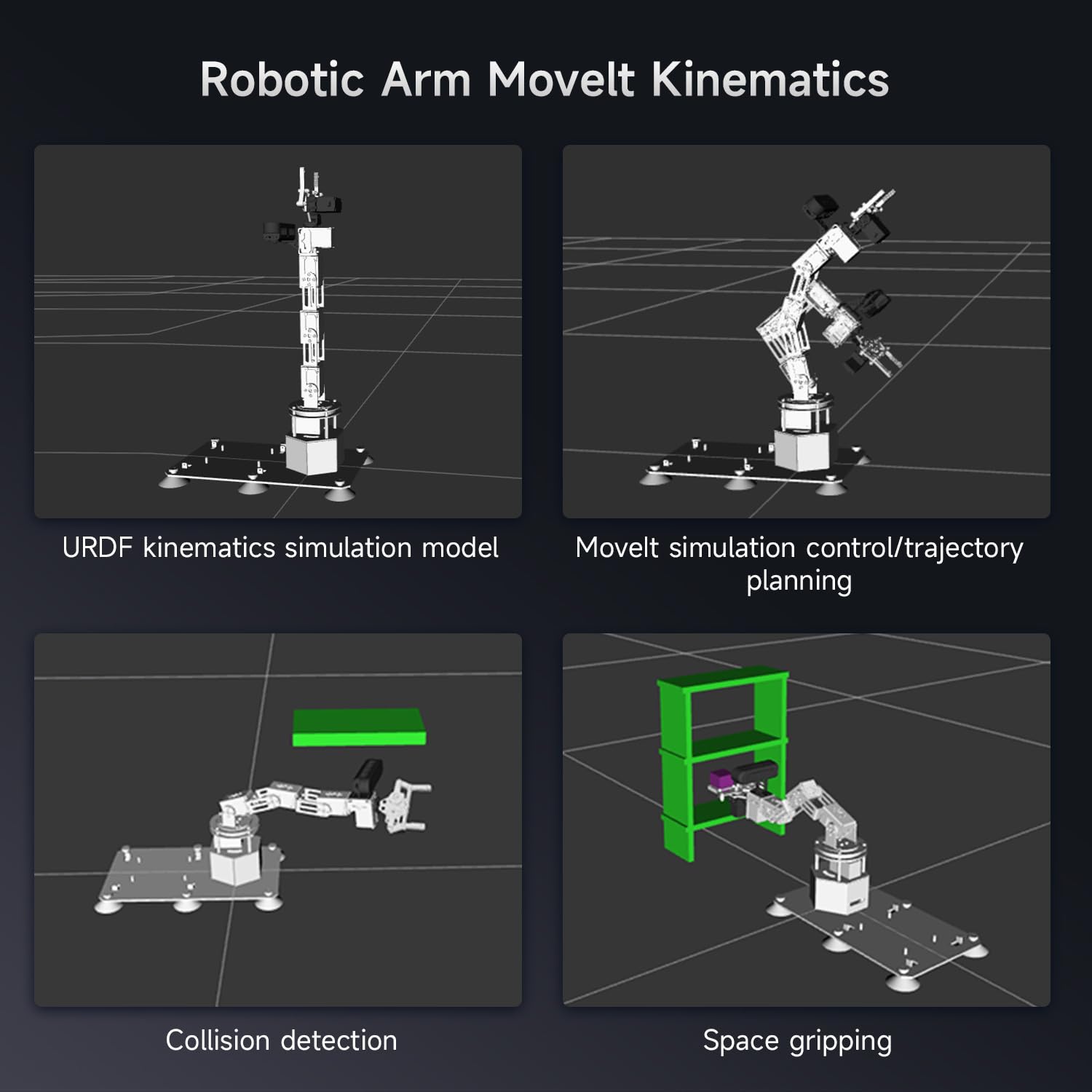 Yahboom 6DOF Program Robotic Arm Kit 3D Adaptive Gripping, 3D Automatic Recognition for Mechanical Engineers Python (Ultimate-Nano 4GB)