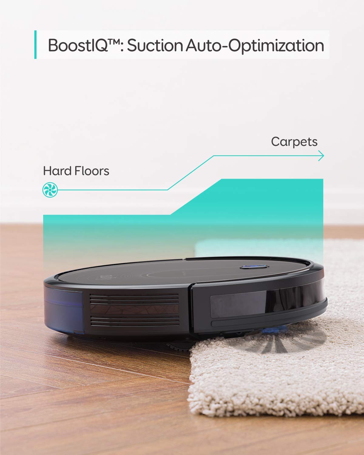 eufy L60 Robot Vacuum, Ultra Strong 5,000 Pa Suction, iPath Laser Navigation, for Deep Floor Cleaning, Ideal for Hair, Hard Floors