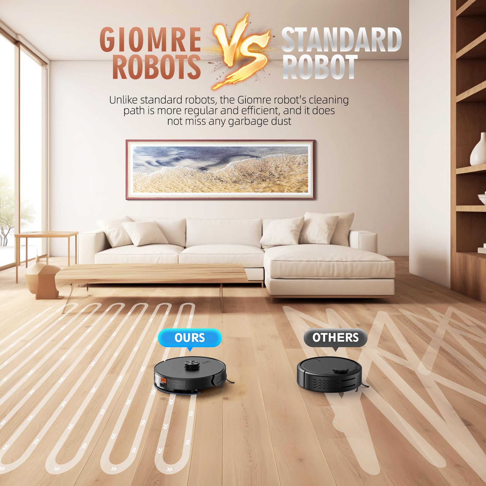 3-in-1 Robot Vacuum and Mop Combo, Self Emptying Station for 60 Days, Robotic Vacuum Cleaner with LiDAR Navigation & Max Strong 5000Pa Suction, 2.4G WiFi/Alexa/App Control, Self-Charging Base