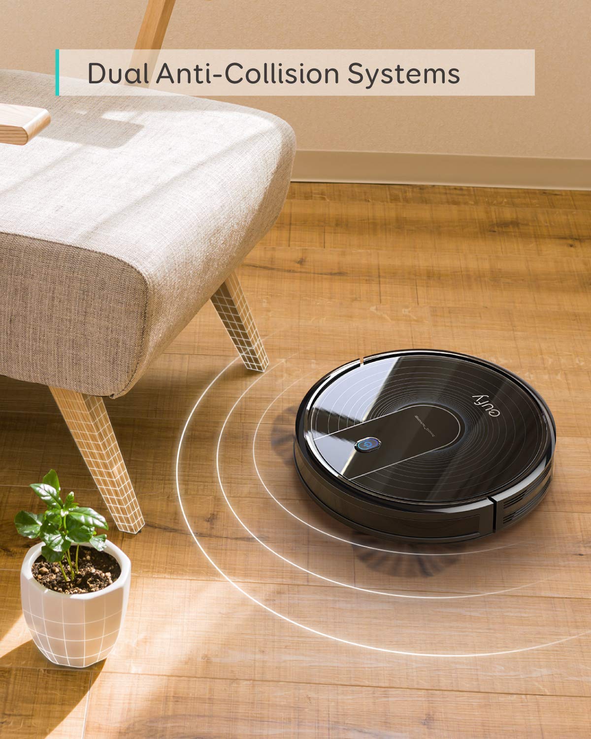 eufy L60 Robot Vacuum, Ultra Strong 5,000 Pa Suction, iPath Laser Navigation, for Deep Floor Cleaning, Ideal for Hair, Hard Floors