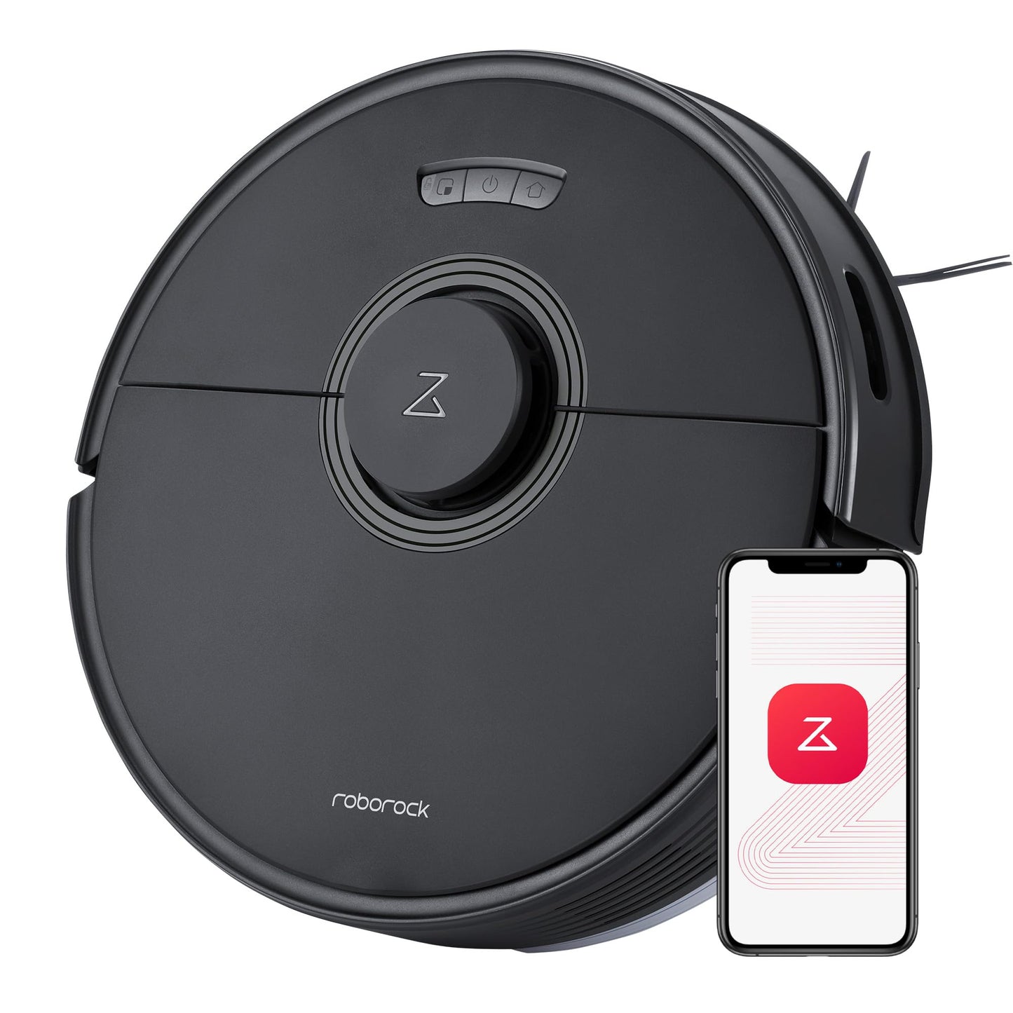 roborock Q7 Max Robot Vacuum and Mop, 30-Level Adjustable Water Flow, 4200Pa Suction, PreciSense LiDAR Navigation, No-Go & No-Mop Zones, 3D Mapping, App & Voice Control, Ideal for Pet Hair