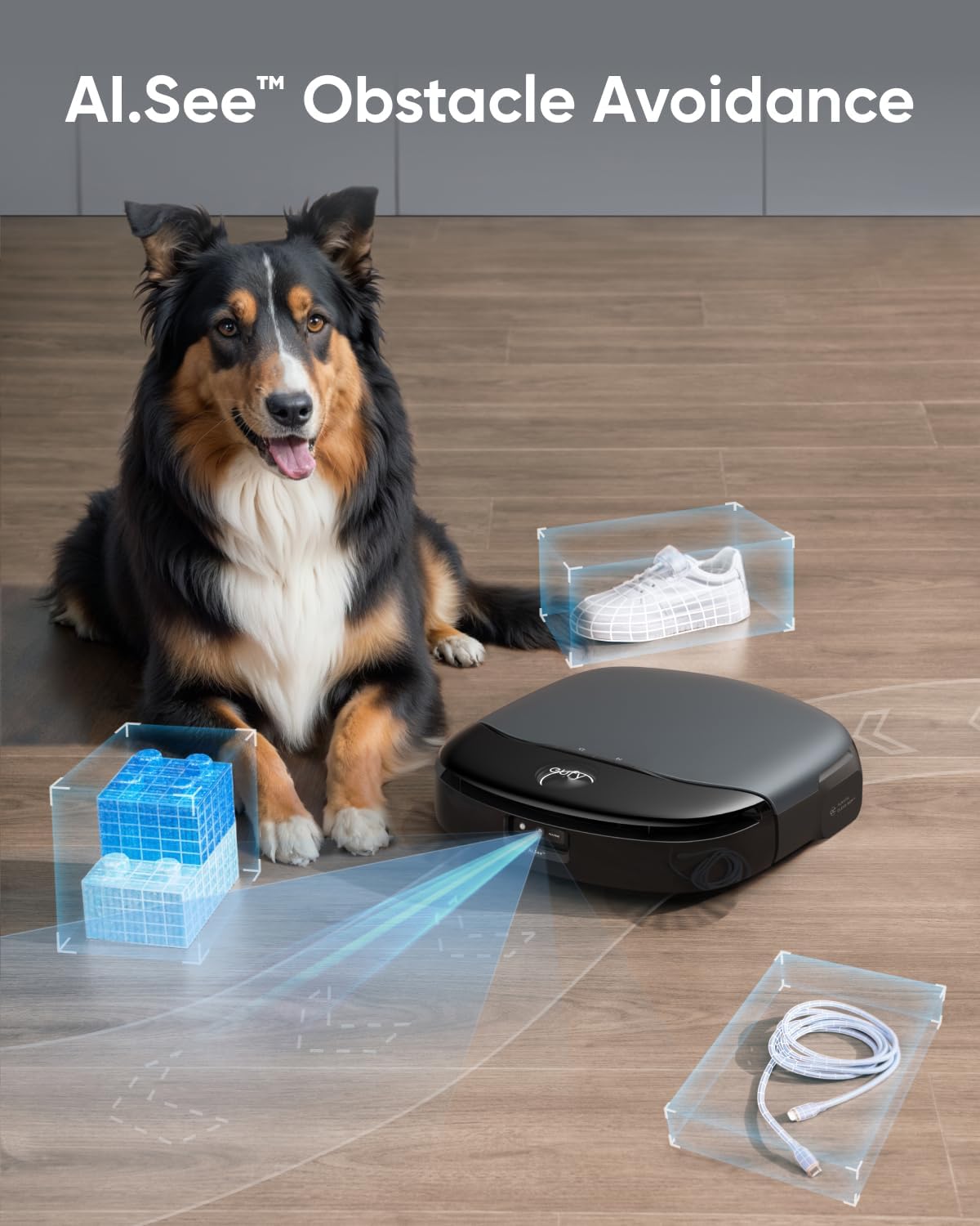 eufy S1 with All-in-One Station, HydroJet Robot Vacuum and Mop Combo, 8,000 Pa Suction, Smart Obstacle Avoidance, Multi-Level Mapping, Mop Auto-Retraction, Perfect for Pet Hair