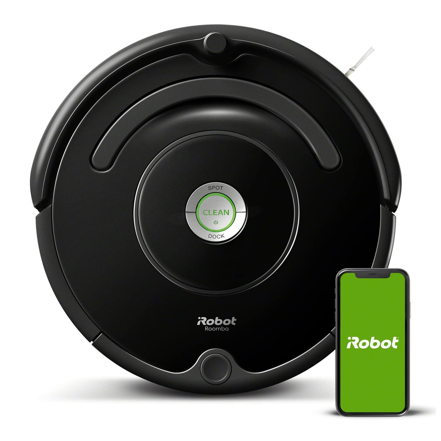 iRobot Roomba Vac Robot Vacuum (Q0120) - Easy to use, Power-Lifting Suction, Multi-Surface Cleaning, Smart Navigation Cleans in Neat Rows, Self-Charging, Alexa Roomba 675