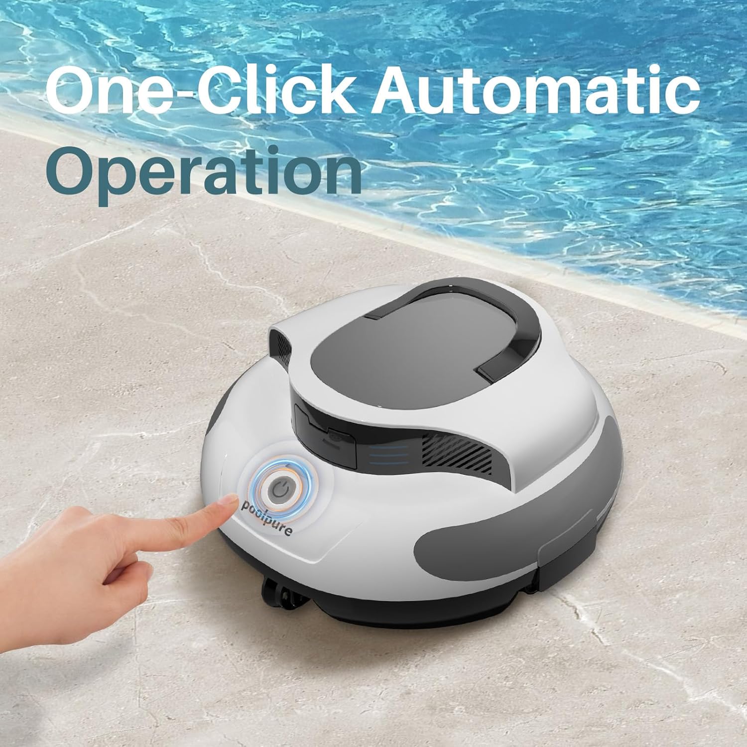 Aquaguard SE Cordless Robotic Pool Cleaner with 5000mah Large Battery, Special Waterproof Design, Automatic Vacuum for Above-Ground Pools and In-Ground Pool