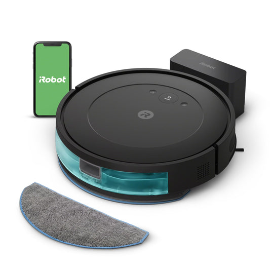 iRobot Roomba Robot Vacuum and Mop Combo (Y0140) - Vacuums and mops, Easy to use, Power-Lifting Suction, Multi-Surface Cleaning, Smart Navigation Cleans in Neat Rows, Self-Charging, Works with Alexa