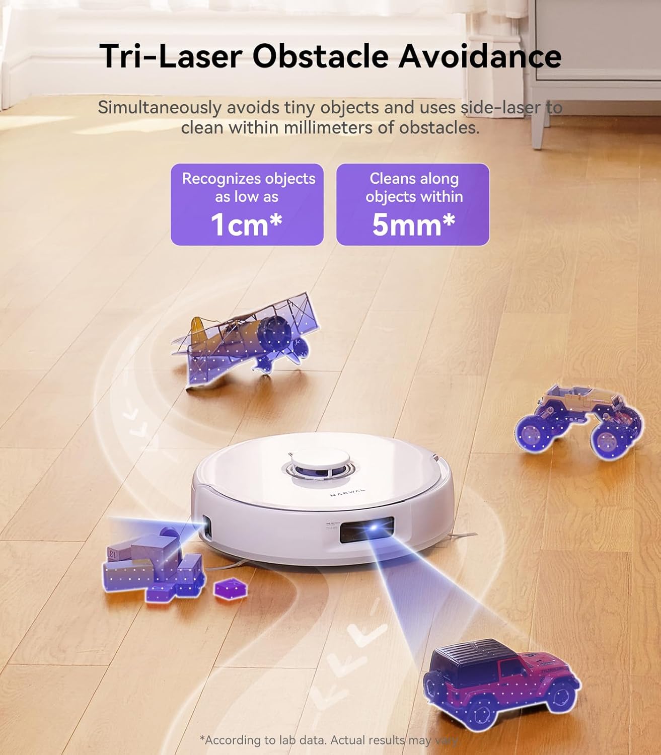 Narwal Freo X Ultra Robot Vacuum and Mop Combo, 8200Pa Robot Mop & Vacuum, Auto Mop Drying/Washing, Self-Empty, Zero-Tangling, DirtSense™, Maintenance-Free Base Station, Self-Contained Dust Processing