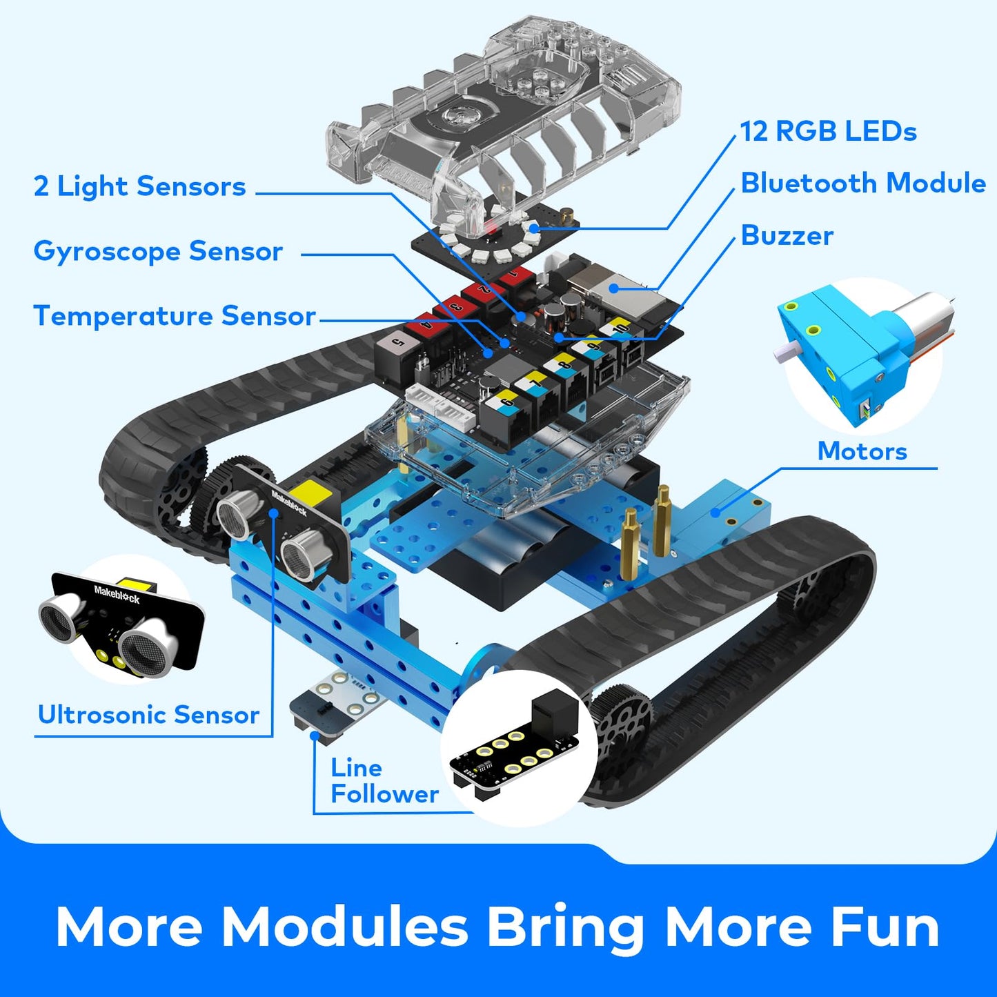 Makeblock mBot Ranger 3 in 1 Robot Kit with Coding Box, Robotics Coding Kit for Kids to Learn Scratch & Arduino Programming, STEM Educational Building Toys Gift for Kids Ages 10+