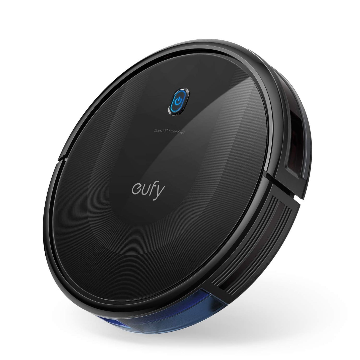 eufy BoostIQ RoboVac 11S MAX, Robot Vacuum Cleaner, Super Thin, Powerful Suction, Quiet, Self-Charging Robotic Vacuum Cleaner, Cleans Hard Floors to Medium-Pile Carpets, Black(Renewed) Black