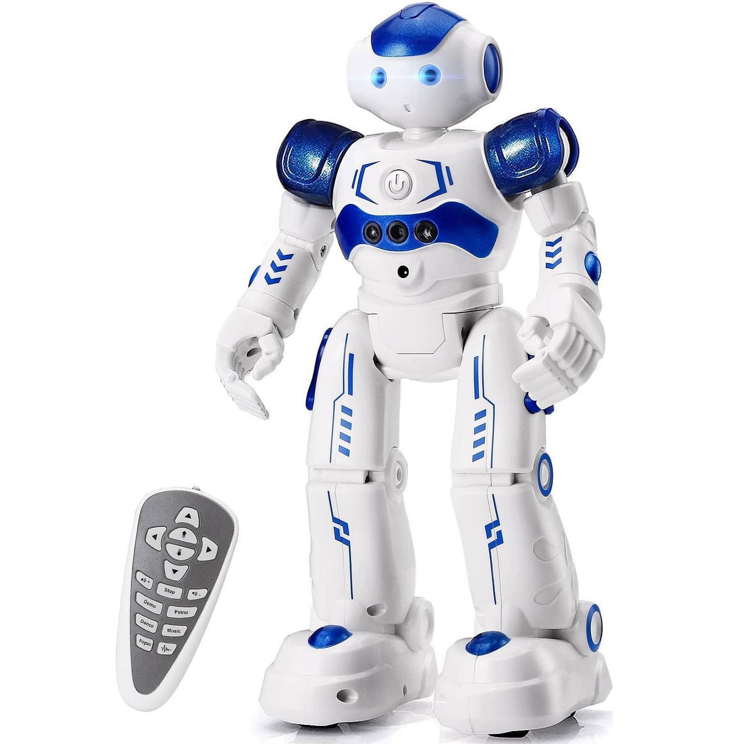 KingsDragon RC Robot Toys for Kids, Gesture & Sensing Programmable Remote Control Smart Robot for Age 3 4 5 6 7 8 Year Old Boys Girls Birthday Gift Present Blue