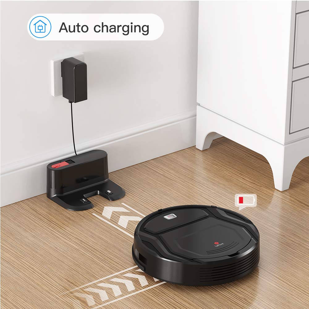 Lefant M210Pro Robot Vacuum Cleaner,Strong Suction,120 Mins Run Time,Wi-Fi Connected,Scheduled Cleaning,Compatible with Alexa,Slim Self-Charging Robotic Vacuum Cleaner for Home,Pet Hair,Hard Floors