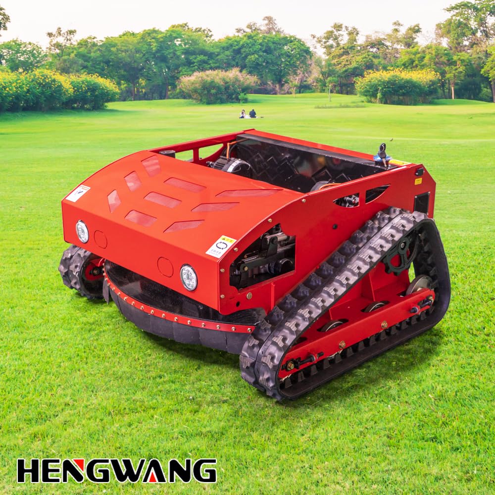 Remote Control Snow Removal and Lawn Mower Electric Start 45°Climbing Crawler Anti-Skid Snow Removal Machine All-Terrain Lawn Mower and Snow Removal Machine (HW-224 Snow)