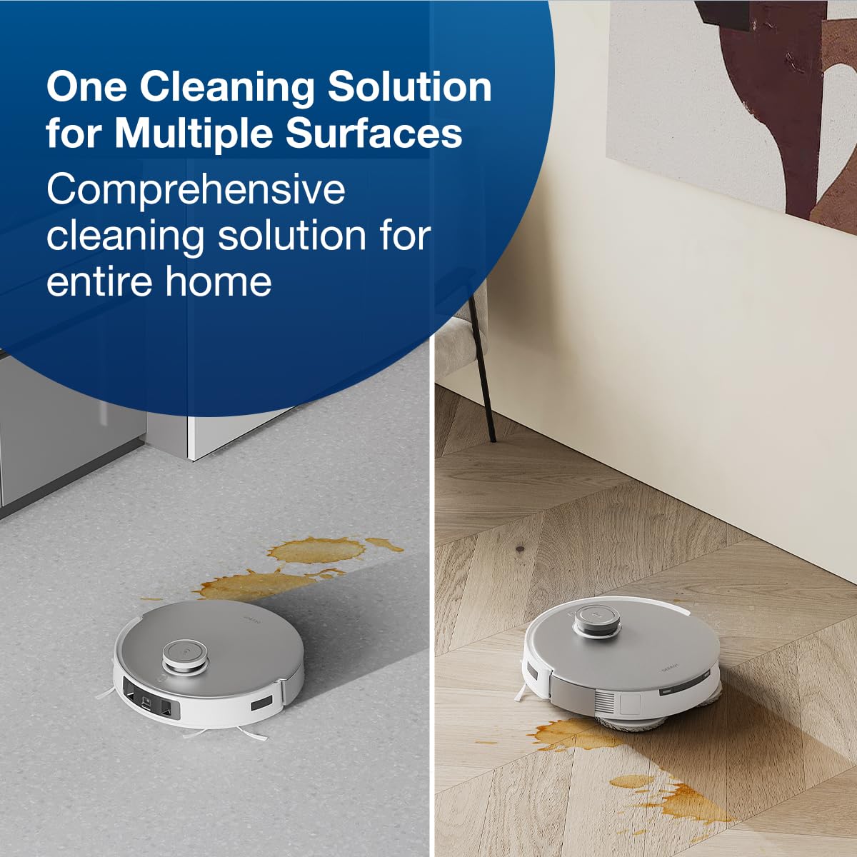 ECOVACS Multi-Surface Floor Cleaning Solution, Compatible with DEEBOT T30S COMBO / T30S / X2 COMBO/ X2 OMNI/ T20 OMNI / X1 OMNI / X1 TURBO / T10 OMNI, 1L