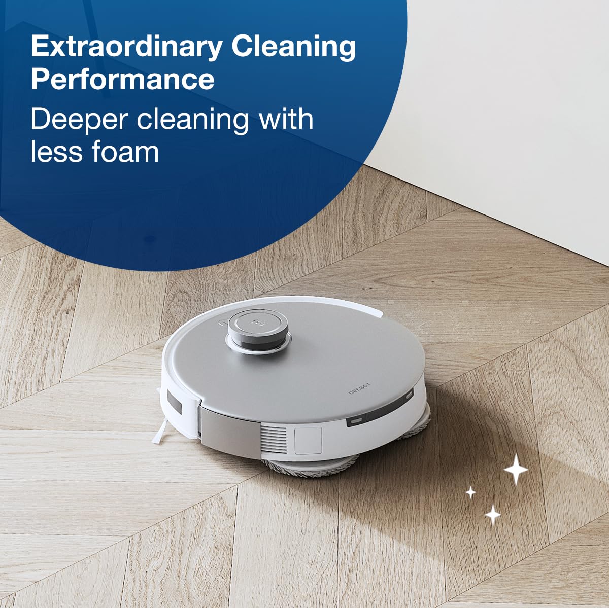 ECOVACS Multi-Surface Floor Cleaning Solution, Compatible with DEEBOT T30S COMBO / T30S / X2 COMBO/ X2 OMNI/ T20 OMNI / X1 OMNI / X1 TURBO / T10 OMNI, 1L