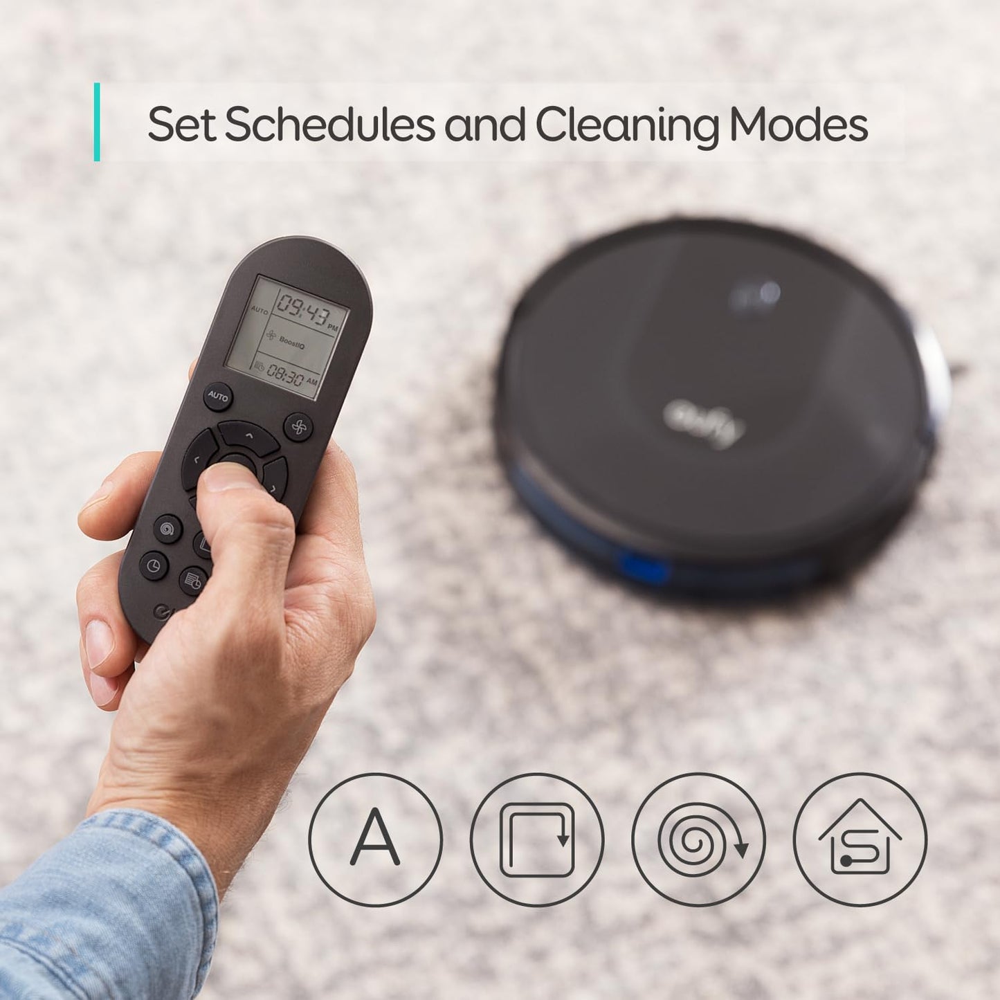 eufy L60 Robot Vacuum with Self Empty Station, Hair Detangling Technology, Up to 60 Days Hands Free Cleaning, 5,000 Pa Suction, Remove Hair, Dust